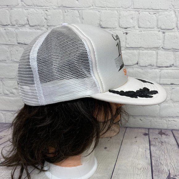 Vintage Trucker Oilfield Hat Mesh Cap Leaf White Capping 10 Year Syncrude Canada - Picture 4 of 10